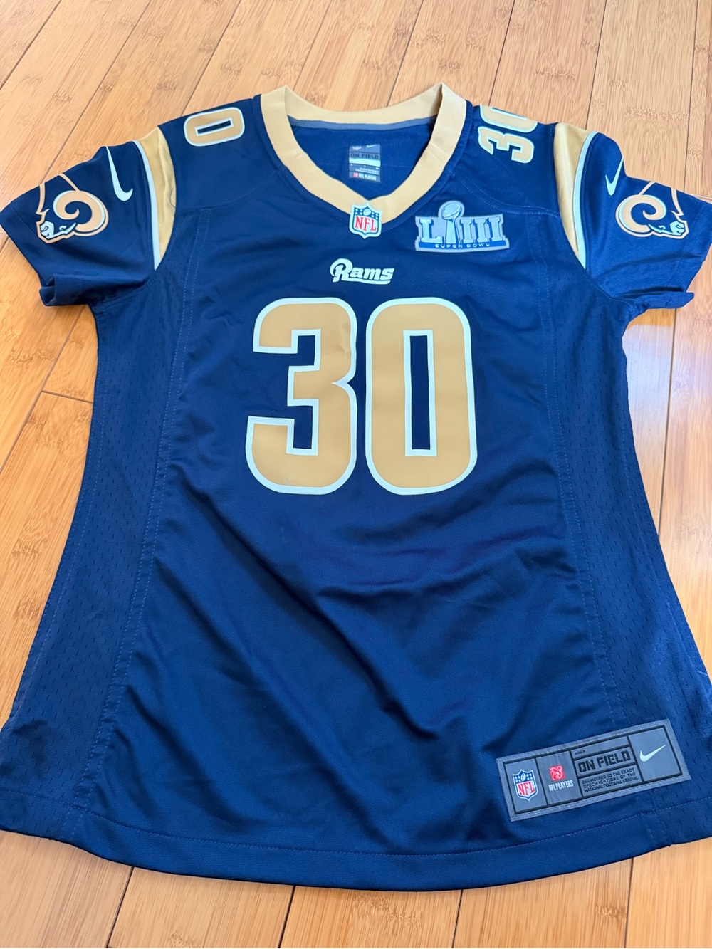 Nike Los Angeles Rams' #30 Navy & Gold Jersey